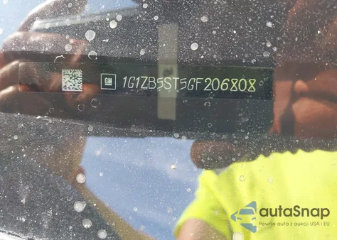 2016 Chevrolet Malibu Ls из США, поврежденный, VIN 1G1ZB5ST5GF206808